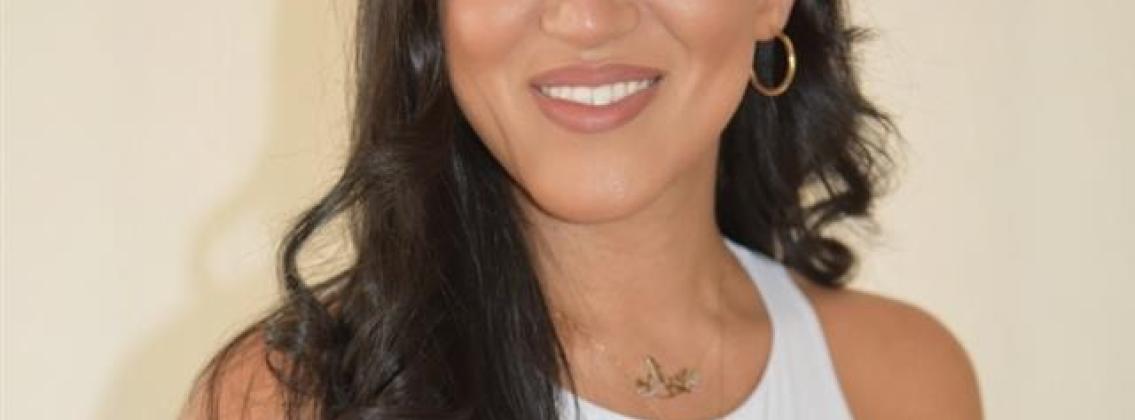 Woman smiling at camera