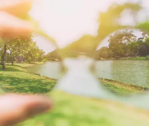 Blurry view and clear view 