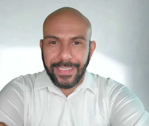 Man smiling at camera
