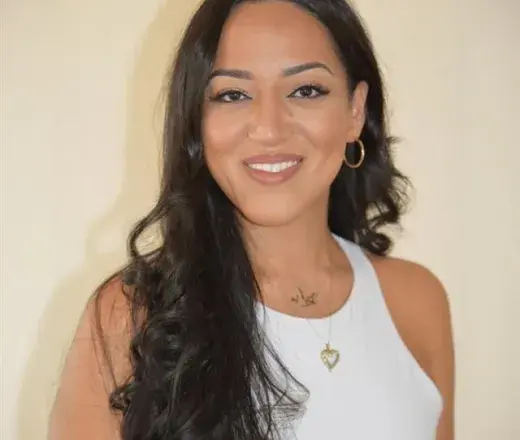 Woman smiling at camera