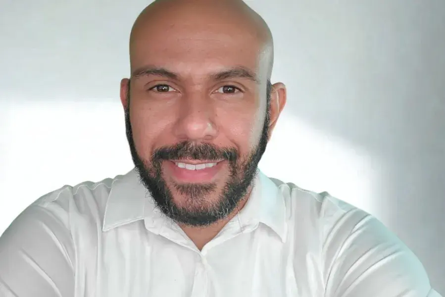 Man smiling at camera