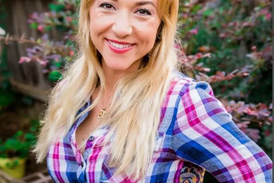 Woman smiling at camera