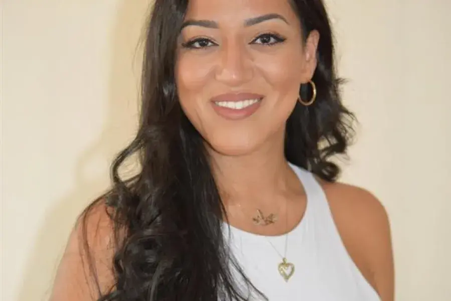 Woman smiling at camera